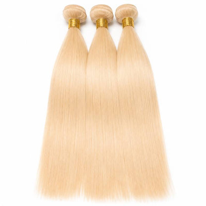 Blonde Straight Human Hair Bundle Deal