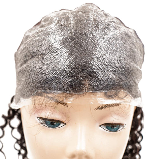 Curly Skin Polyurethane Medical Wig