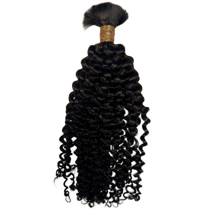 Kinky Curly Bulk Human Hair Extensions