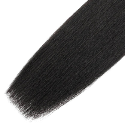 Yaki Straight Bulk Human Hair Extensions